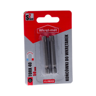 Końcówki do wkrętarek bity typ TORX 40/dł. 50 mm(2 szt)