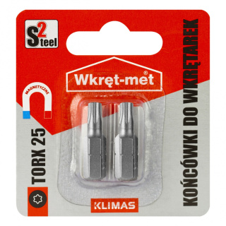 Końcówki do wkrętarek bity typ TORX 25/dł. 25 mm (2 szt)