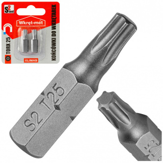 Końcówki do wkrętarek bity typ TORX 25/dł. 25 mm (2 szt)