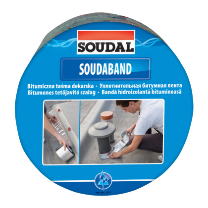 Bitumiczna taśma dekarska 75 mm/10 m aluminium Soudal