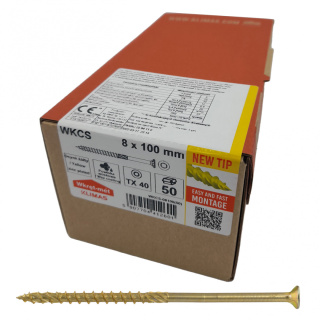 Wkręty ciesielskie łeb stożkowy gniazdo TORX 8 x 100 mm (50 szt)