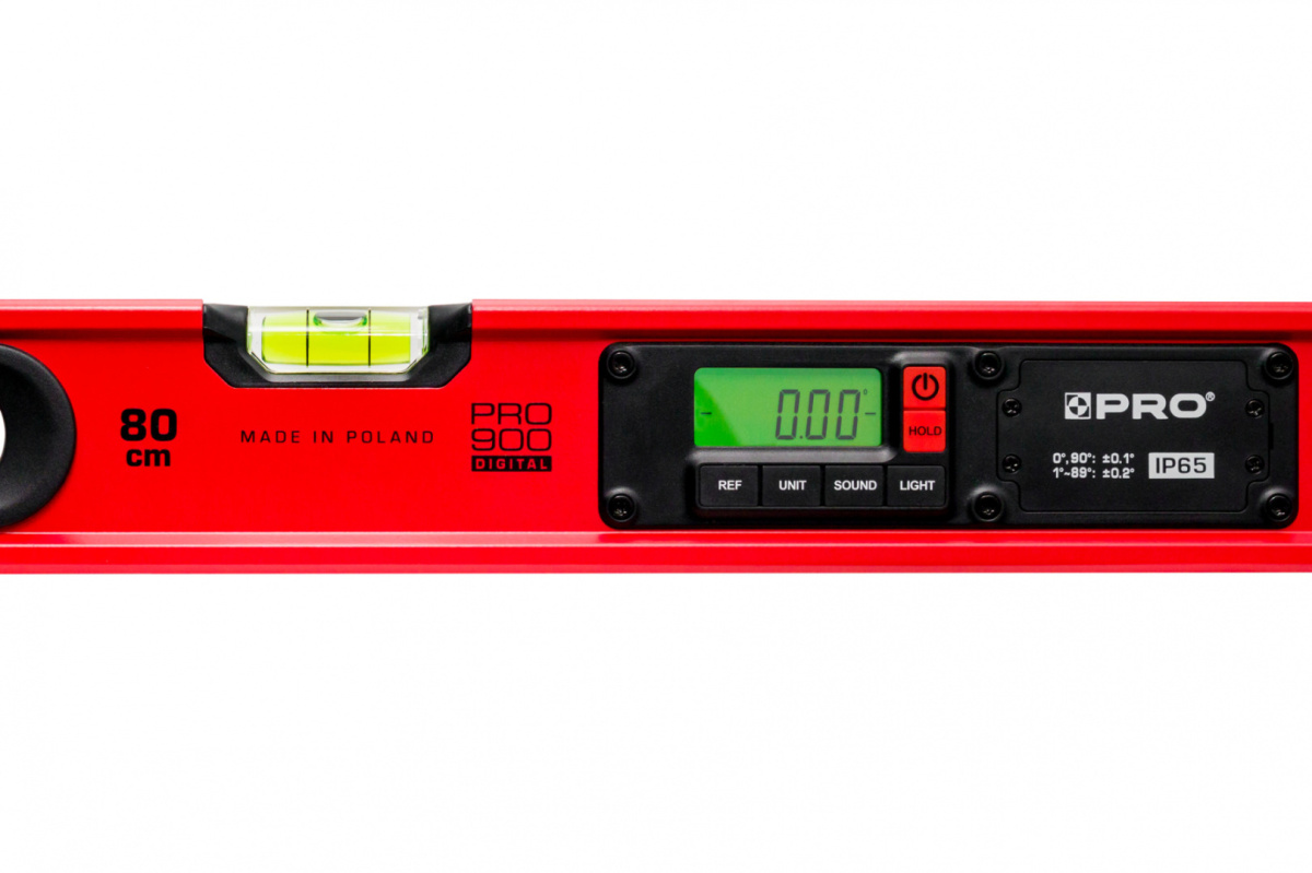 Poziomnica elektroniczna 80 cm PRO900 Digital czerwona Poziomnica elektroniczna 80 cm PRO900 Digital czerwona
