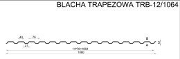 Blacha trapezowa TRB-12/1064 dach/elewacja Budmat