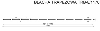 Blacha trapezowa TRB-8/1170 elewacja Budmat