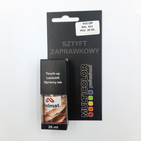 Lakier sztyft zaprawkowy 20 ml brązowy 434 Budmat