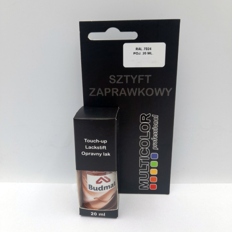 Lakier sztyft zaprawkowy 20 ml grafit RAL 7024 Budmat