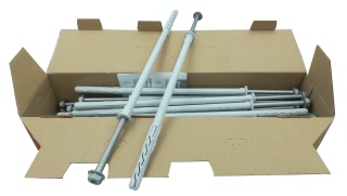 Kołki ramowe rozporowe 10x230 mm łeb sześciokątny gniazdo TX (25 szt)