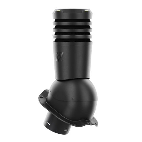 Kominek wentylacyjny Ecoline fi 125 blachodachówka profil F RAL 9005