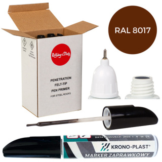 Marker zaprawkowy 2w1 15 ml RAL 8017 Krono-Plast
