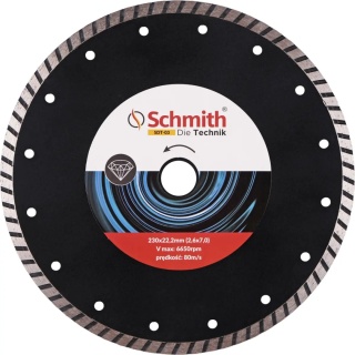 Tarcza diamentowa Turbo 230x22,2 mm Schmith
