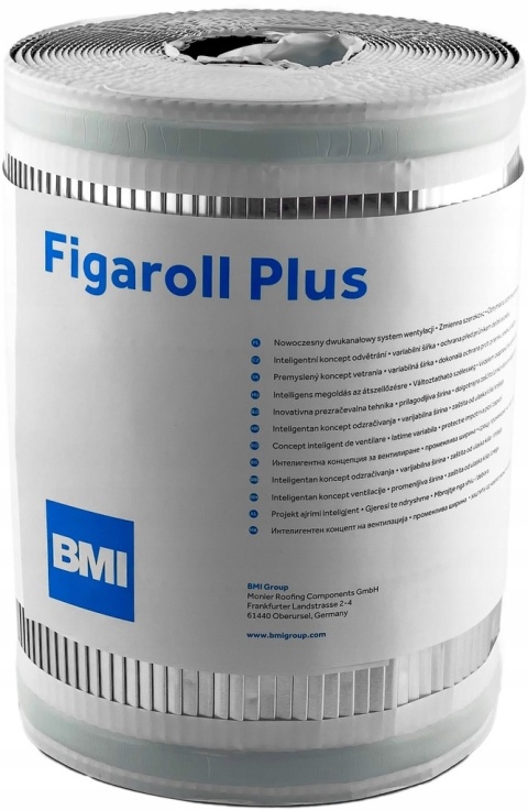 Taśma kalenicowa BMI Braas Figaroll Plus 280 mm rolka 10 m - czarna
