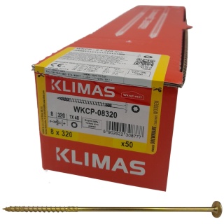 Wkręty ciesielskie łeb talerzowy gniazdo TORX 8 x 320 mm (50 szt)