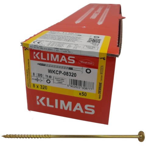 Wkręty ciesielskie łeb talerzowy gniazdo TORX 8 x 320 mm (50 szt) Wkręty ciesielskie łeb talerzowy gniazdo TORX 8 x 320 mm (50 szt)
