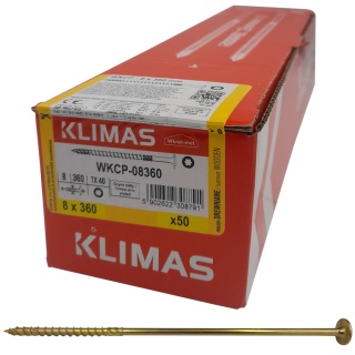 Wkręty ciesielskie łeb talerzowy gniazdo TORX 8 x 360 mm (50 szt)