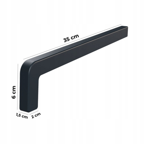 Zakończenie parapetów 350 mm RAL 7016 komplet 2 szt Krono-Plast Zakończenie parapetów 350 mm RAL 7016 komplet 2 szt Krono-Plast