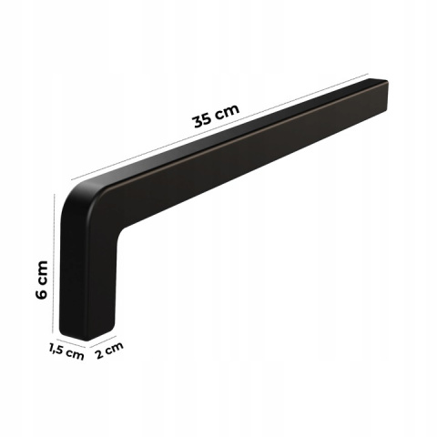 Zakończenie parapetów 350 mm RAL 9005 komplet 2 szt Krono-Plast Zakończenie parapetów 350 mm RAL 9005 komplet 2 szt Krono-Plast