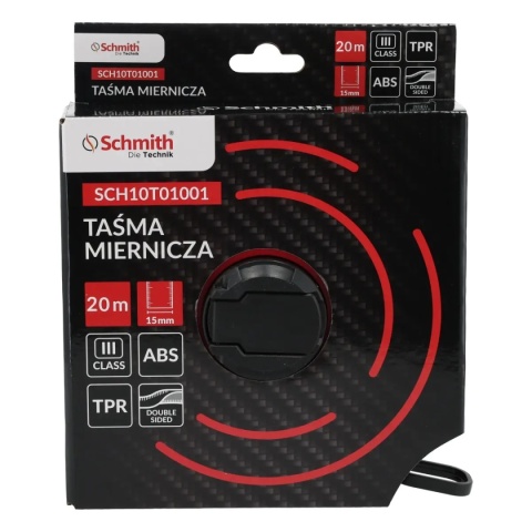 Taśma miernicza 20 m 15 mm Schmith