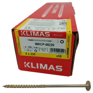 Wkręty ciesielskie łeb talerzowy gniazdo TORX 8 x 220 mm (50 szt)